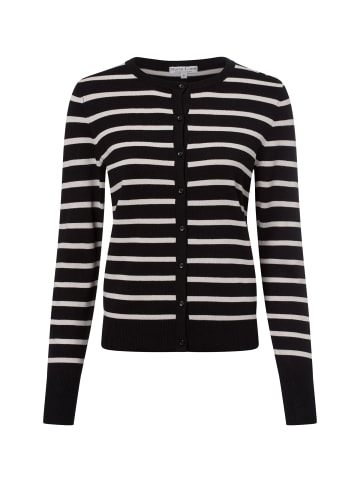 Marie Lund Strickjacke in schwarz ecru - 0001