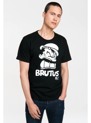 Logoshirt T-Shirt Popeye - Brutus Portrait in schwarz