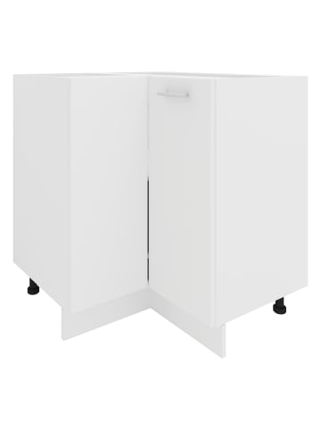 VCM  Eckschrank Küchenschrank Unterschrank Küche Esilo in Weiß