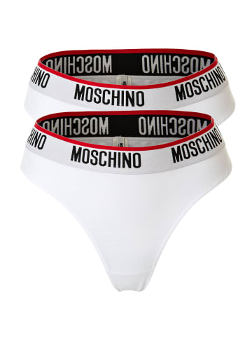 Moschino Slip 2er Pack in Weiß