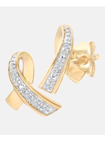 Diamant L'éternel Ohrstecker aus 375 Gelbgold mit Diamant