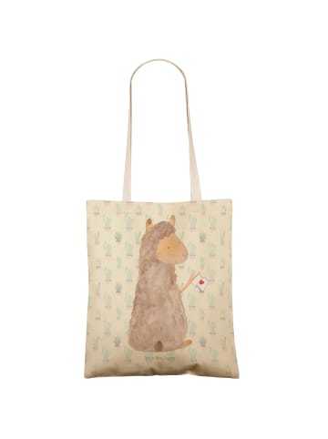 Mr. & Mrs. Panda Tasche Alpaka Fahne ohne Spruch in Kaktus Grün