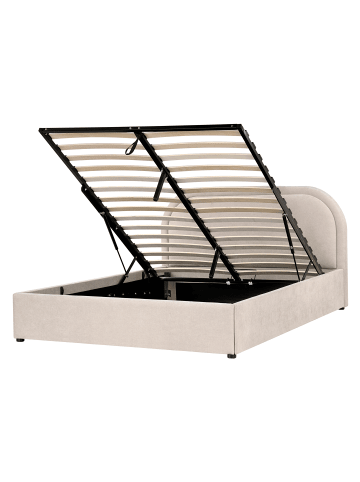 Beliani 2-tlg Doppelbett QUILLIEN in Beige