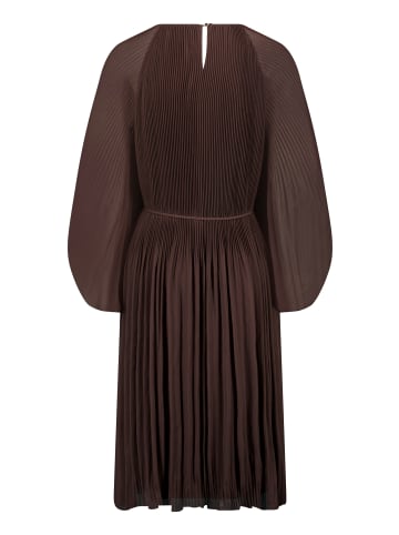CARTOON Plisseekleid in schoko - 0001