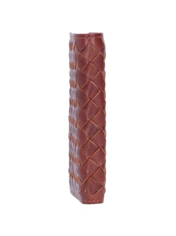 mano Don Luca Kreditkartenetui Leder 8 cm cognac