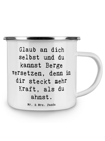 Mr. & Mrs. Panda Kaffeebecher Spruch Selbstvertrauen stärken mit... in Weiß