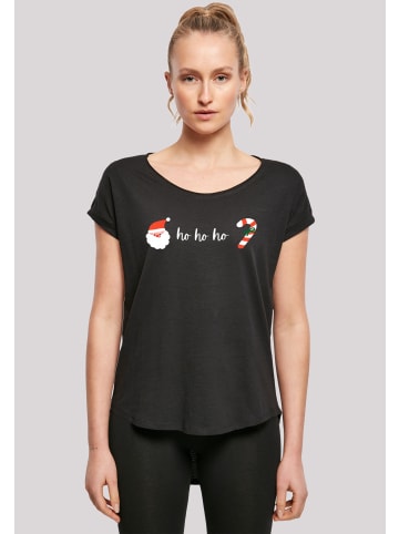 F4NT4STIC Long Cut T-Shirt Ho Ho Ho Weihnachten Christmas in schwarz