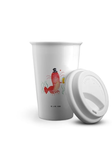 Mr. & Mrs. Panda Coffee To Go Becher Hummer Weizen ohne Spruch in Weiß