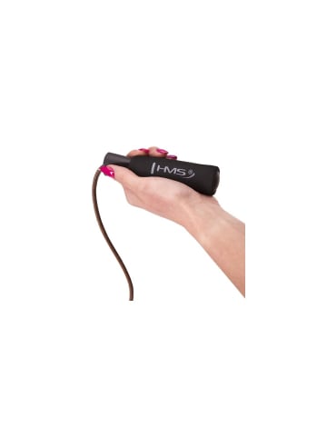 COFI 1453 SK03 Springseil aus Leder Skipping Rope zum Abnehmen in Schwarz
