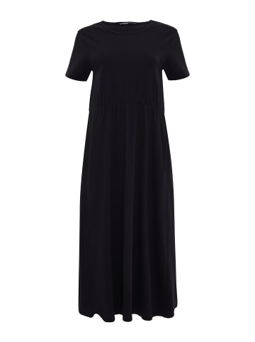 Threadbare Maxikleid THB Danni Smock Midi Dress W/Pockets in Black