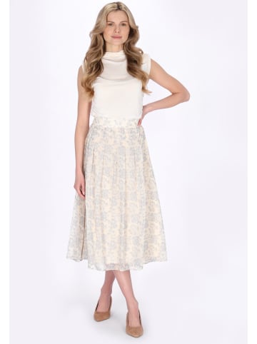 Usha Women Skirt in lavender offwhite
