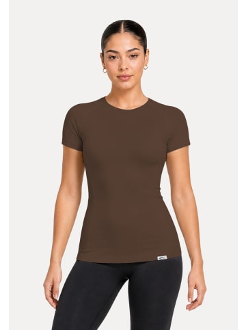 SMILODOX T-Shirt Lyana in Braun