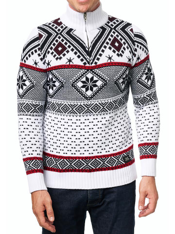 Rusty Neal Grobstrick Norweger in Weiß