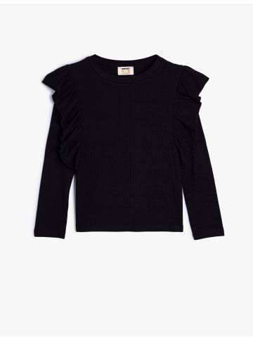 KOTON T-shirt in Schwarz