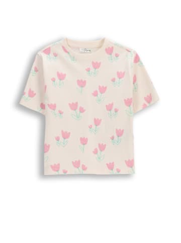 Coccodrillo T-Shirt mit kurzen Ärmeln in ecru