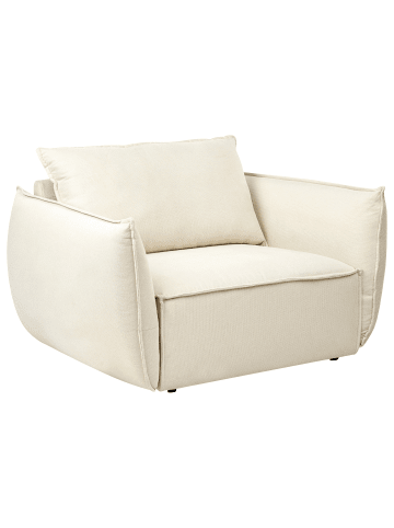 Beliani Sessel KUNES in Beige - (W) 124 x (H) 78 x (L) 94 cm