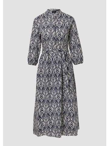 s.Oliver BLACK LABEL Kleid lang in Blau-creme