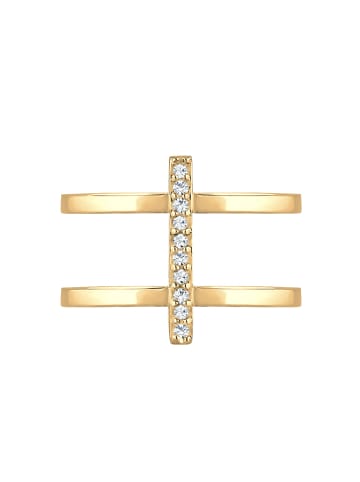 Elli Ring 925 Sterling Silber Geo in Gold