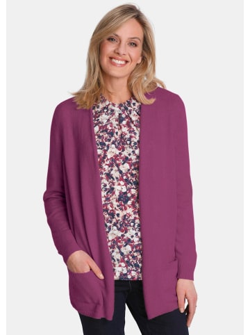 GOLDNER Kaschmirstrickjacke in cyclam