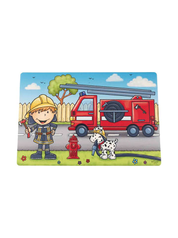 Tischset Feuerwehrmann Bernie in Bunt 45 x 30 cm