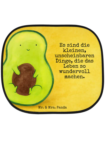 Mr. & Mrs. Panda Auto Sonnenschutz Avocado Kern Design mit Spruch in Weiß