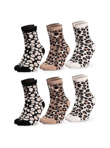 Occulto 6er Pack Damen Leo Socken Leonie in LeoMix