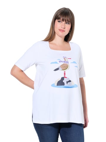 Ulla Popken Shirt in schneeweiß