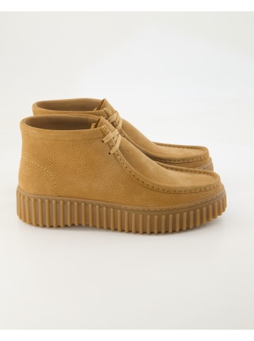 Clarks Schnürstiefeletten in Beige