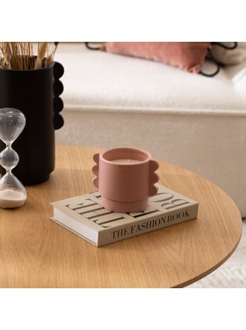 Atmosphera Créateur d'intérieur Duftkerze im keramischen Behälter BLISS, 370 g in Rosa, 10,2 x 10 x 13 cm