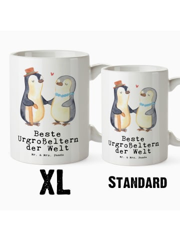 Mr. & Mrs. Panda Tasse Pinguin Beste Urgroßeltern der Welt mit S... in Weiß