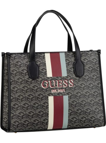 Guess Handtasche Silvana Two Compartment Tote in Charcoal Logo