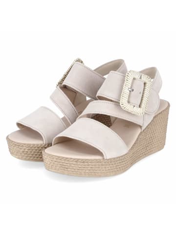 Espadrille-Sandaletten in beige