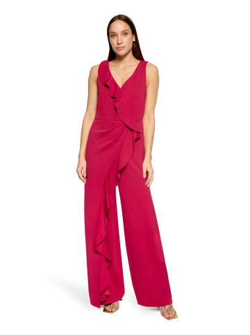 Vera Mont Jumpsuit mit Volant in Dark Raspberry