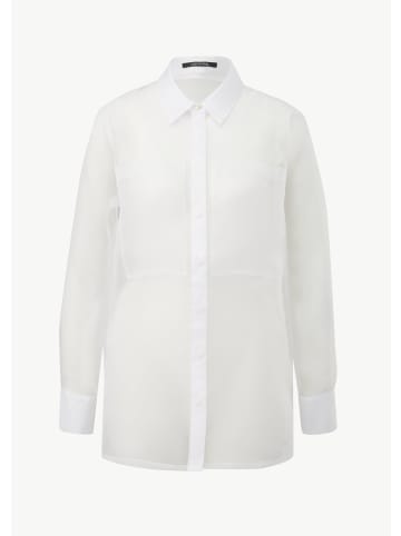 comma Bluse langarm in Weiß