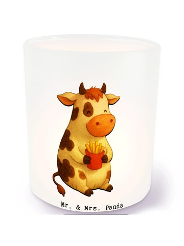 Mr. & Mrs. Panda Terrasse Windlicht Kuh  Pommes ohne Spruch in Transparent