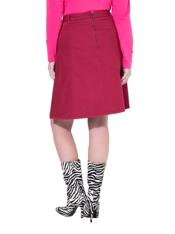 MIAMODA Jeansrock in dunkelrot