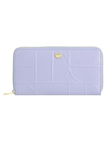 DuDu Up Geldbörse RFID Schutz Leder 20 cm in lilac-orange