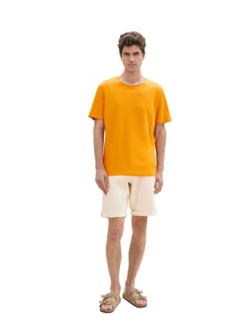 Tom Tailor Rundhals T-Shirt für Herren in orange