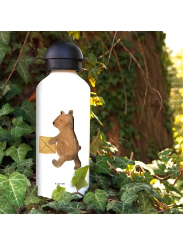 Mr. & Mrs. Panda Kindertrinkflasche Bär Zuhause ohne Spruch in Weiß