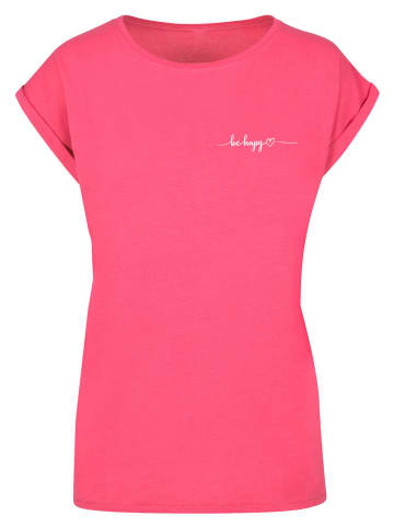 Merchcode T-Shirt in hibiskus pink