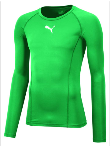 Puma Longsleeve "LIGA Baselayer Tee Longsleeve" in Grün