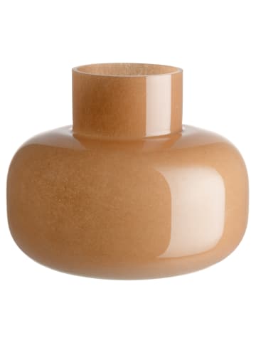 Fanni k Vase aus gefärbtem Glas ILMA in Orange, Ø 19 x (H) 16 cm