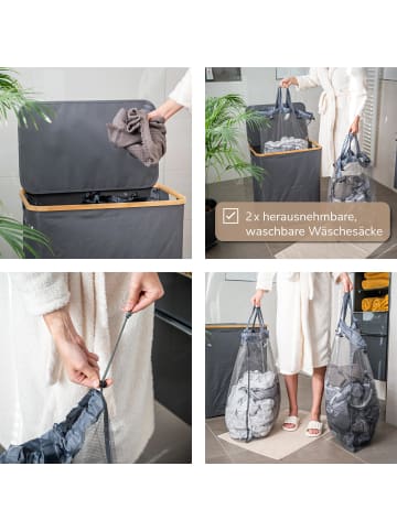 bremermann Wäschesammler 145 Liter grau