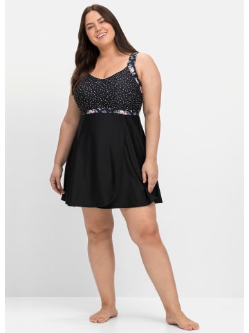 sheego Tankini-Top in schwarz gepunktet