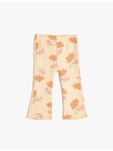 KOTON Leggings in Beige Gemustert