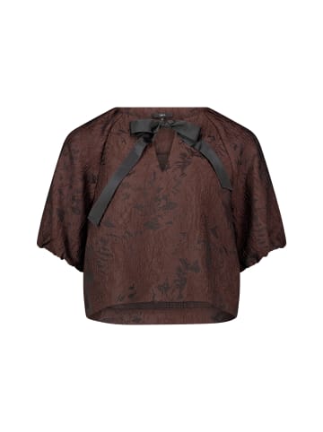 Zero  Blusenjacke mit Jacquard in Brown/Black