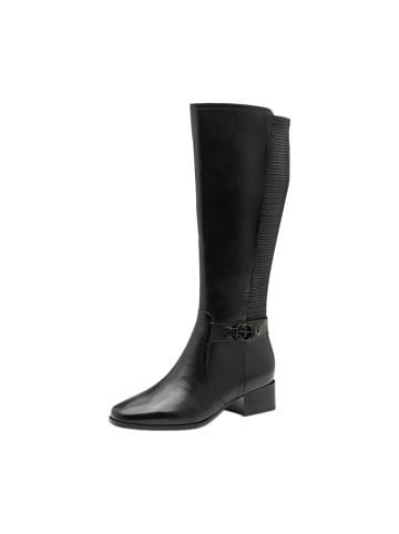 rieker Tamaris Lederstiefel Schwarz