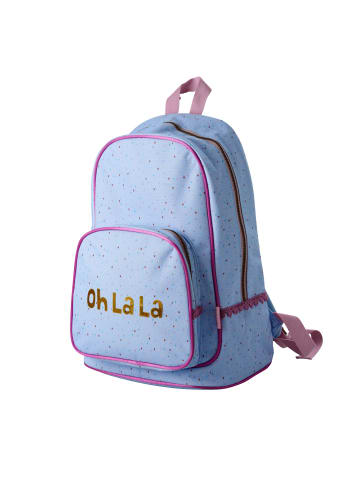 Rice Rucksack Raindot in Hellblau | Lila