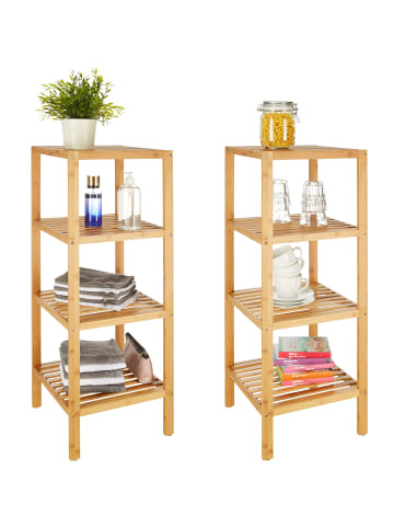 tectake Badregal Cornelia 33 x 33 x 97 cm, braun
