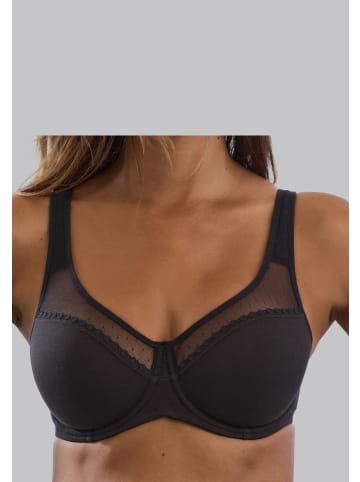 PETITE FLEUR Minimizer-BH in weiß+schwarz